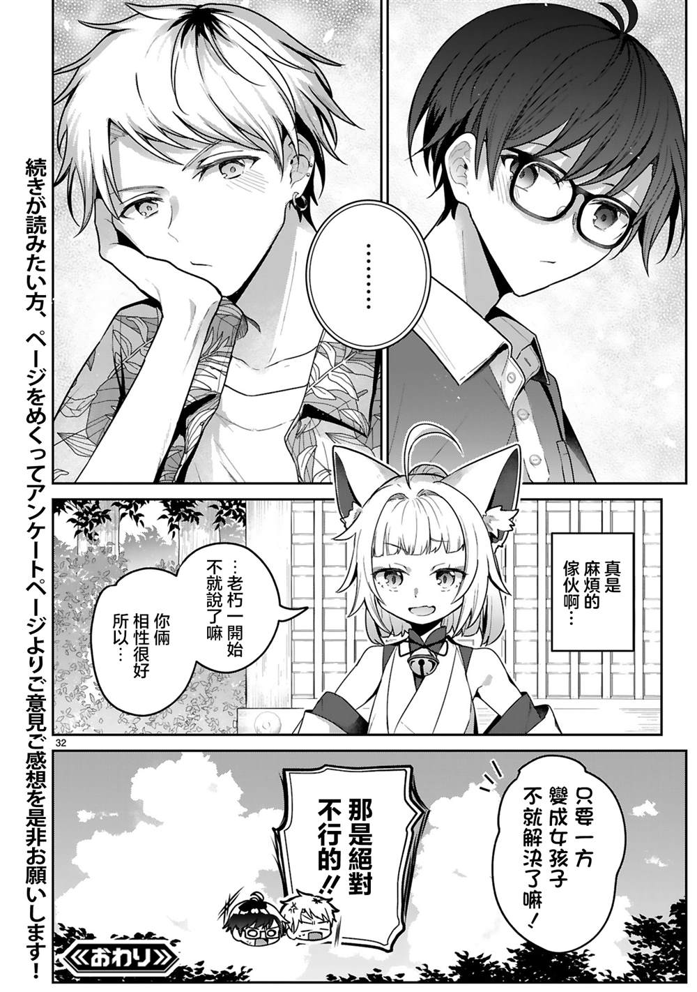 按下开关我就会变成女孩子 短篇 第32页